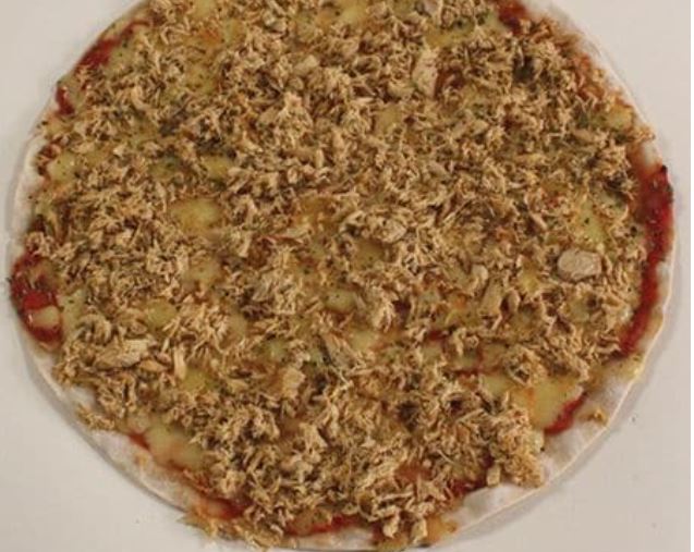 Pizza de atún sin gluten