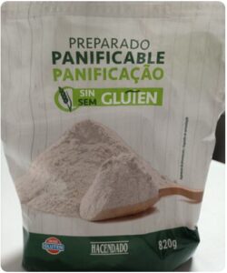 Productos para preparar pan sin gluten ni lactosa