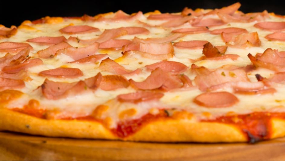 pizza de jamón y queso sin gluten