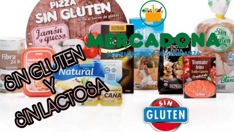 Ausencia de gluten y lactosa en los productos mercadona