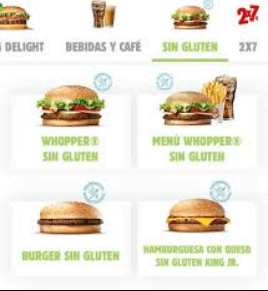 Burger King sin gluten en España