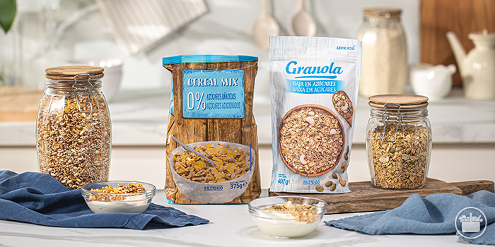 Granola sin gluten con semillas