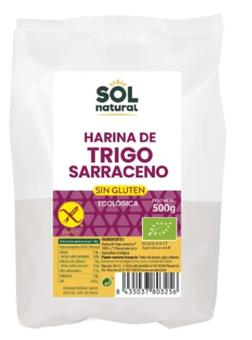 Harina sin gluten de trigo sarraceno