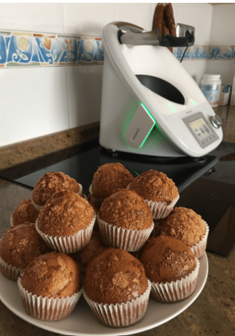 magdalenas sin gluten con Thermomix