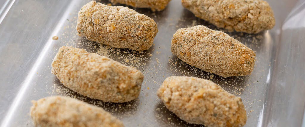 Proceso de elaboración de croquetas sin gluten